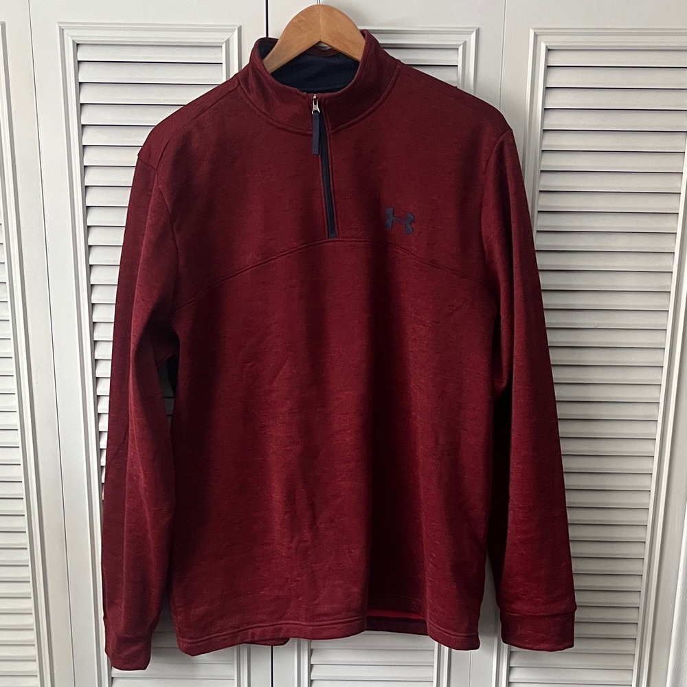 Under Armour Burgundy Quarter-Zip Pullover